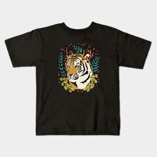 Flower Tiger Kids T-Shirt